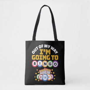 Uit mijn weg ga ik naar Bingo Tote Bag