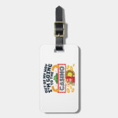 Uit mijn weg ga ik naar de Casino Gambler Bagagelabel (Voorkant verticaal)