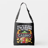 Uit mijn weg ga ik naar het casino. crossbody tas (Achterkant)