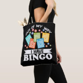 Uit mijn weg heb ik Bingo Funny Lucky Gambling Tote Bag (Dichtbij)
