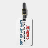 Uit mijn weg naar Casino Bagagelabel (Voorkant verticaal)