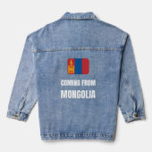Uit Mongolië komen Denim Jacket (Achterkant)