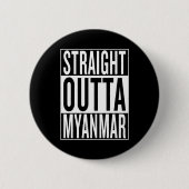 uit Myanmar Ronde Button 5,7 Cm (Voorkant)