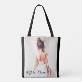 Uit naar klasse:  Een balletdansCanvas tas (Achterkant)