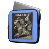 "Uit-naar-werk" laptophoes Laptop Sleeve (Voorkant Links)
