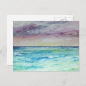 Uit naar Zee van Chapel Porth, Cornwall Briefkaart (Voorkant / Achterkant)