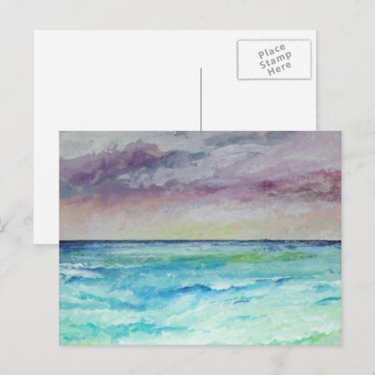 Uit naar Zee van Chapel Porth, Cornwall Briefkaart (Voorkant / Achterkant)