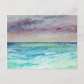 Uit naar Zee van Chapel Porth, Cornwall Briefkaart (Voorkant)