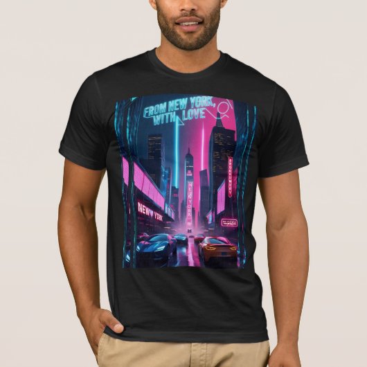 Uit New York, met liefde - Bold NYC Pride T-shirt (Voorkant)