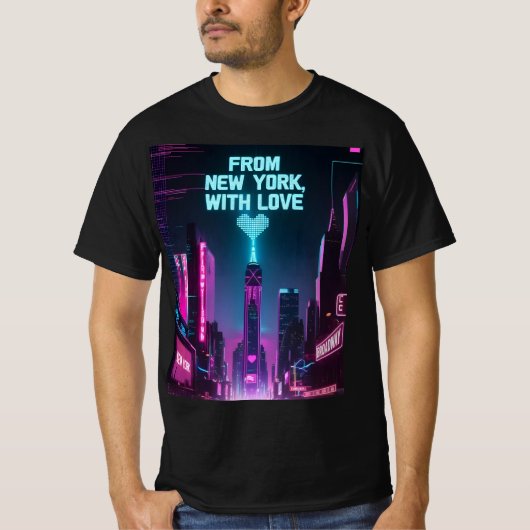 Uit New York, met liefde – Skyline Mood T-shirt (Voorkant)