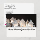 Uit nieuwe thuisverlichte kerstwoningen briefkaart (Voorkant / Achterkant)