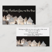 Uit nieuwe thuisverlichte kerstwoningen informatiekaartje (Voorkant / Achterkant)