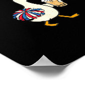 Uit om cheer comp cheerleading gans 4 juli poster (Hoek)
