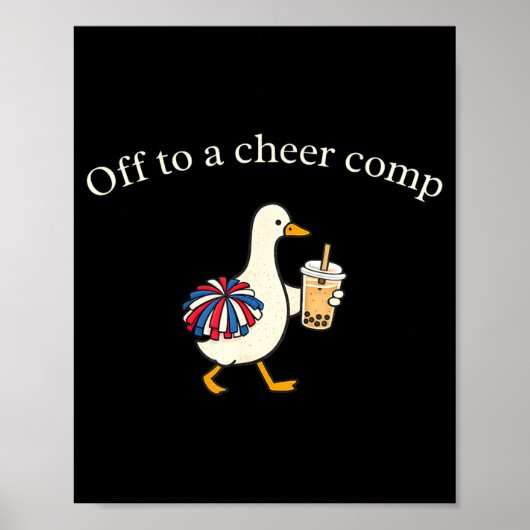 Uit om cheer comp cheerleading gans 4 juli poster (Voorkant)