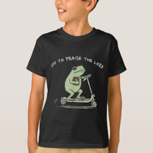Uit om de Heer te prijzen Grappige Christelijke Me T-shirt