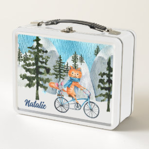 Uit om de Wereld Metal Lunchbox te bekijken