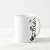Uit om emoties te reguleren Funny Bunny Rabbit Sco Koffiemok (Voorkant rechts)
