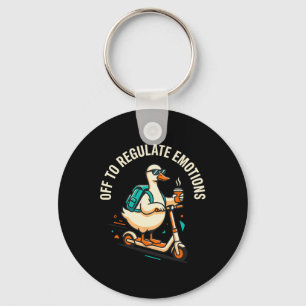 Uit om Emoties te Reguleren Funny Goose Scooter Me Sleutelhanger