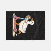 Uit om emoties te reguleren gans grappige geesteli fleece deken (Voorkant (Horizontaal))