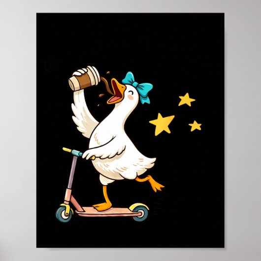 Uit om emoties te reguleren gans grappige geesteli poster (Voorkant)