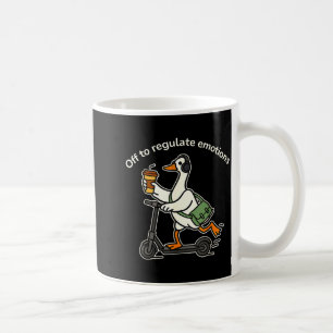 Uit om emoties te reguleren grappige domme gans me koffiemok