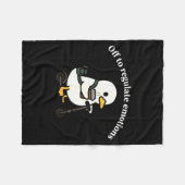 Uit om emoties te reguleren grappige gans geesteli fleece deken (Voorkant (Horizontaal))
