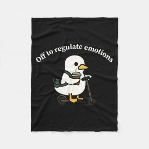 Uit om emoties te reguleren grappige gans geesteli fleece deken