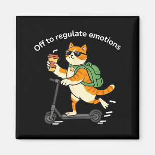 Uit om emoties te reguleren grappige kat mentale g magneet