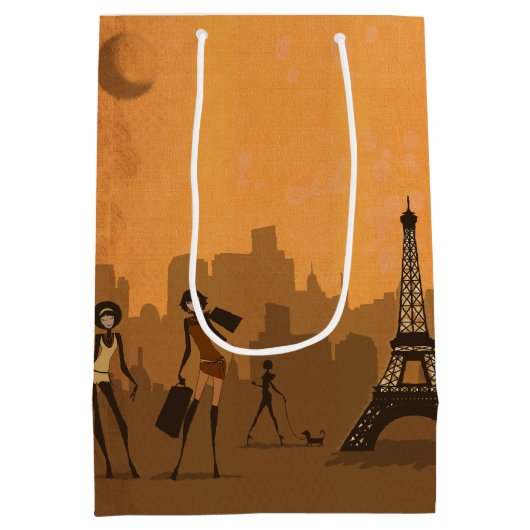 uit om te winkelen in Parijs cadeautas (Achterkant)