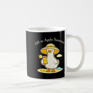 Uit om zonnebrandcrème aan te brengen Gans Vakanti Koffiemok