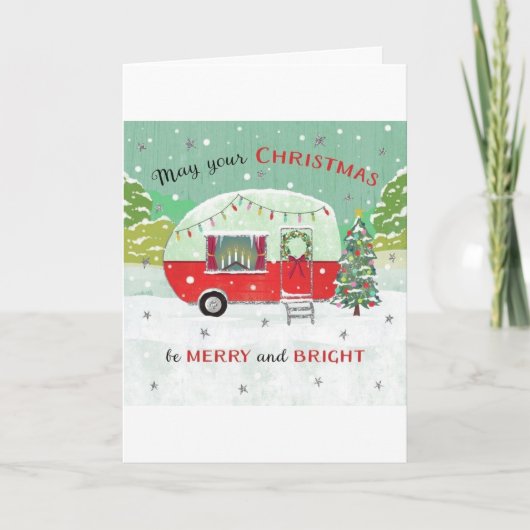 UIT "ONZE CAMPER" KERSTGROETEN KAART (Voorkant)