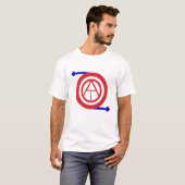 Uit op een tangent wit T-shirt (Voorkant volledig)