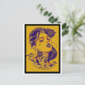 UIT OP VROUW BRIEFKAART (Staand voorkant)