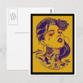 UIT OP VROUW BRIEFKAART (Voorkant / Achterkant)