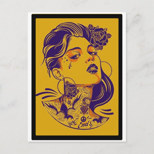 UIT OP VROUW BRIEFKAART (Voorkant)