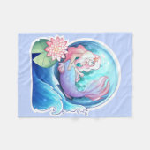 Uit op Zee Fleece Deken (Voorkant (Horizontaal))