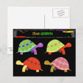 Uit opa, alleen voor kleinkinderen Briefkaart (Voorkant / Achterkant)