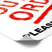 Uit orde Funny Poster (Hoek)