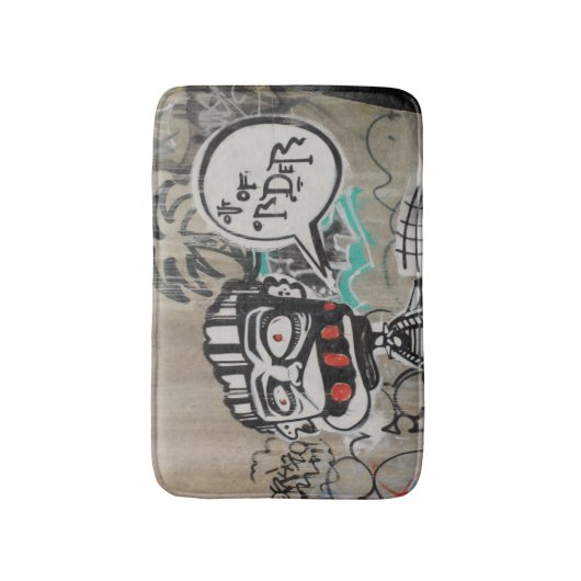 Uit orde graffiti badmat (Voorkant Verticaal)