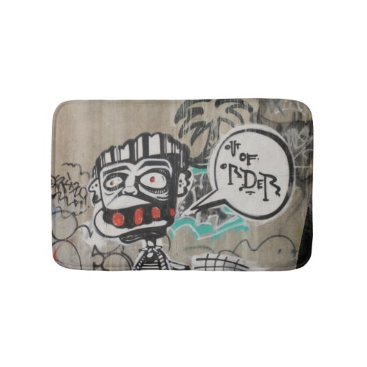 Uit orde graffiti badmat (Voorkant)