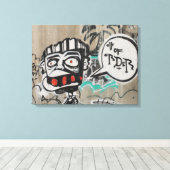 Uit orde graffiti canvas afdruk (Insitu (Houten vloer))