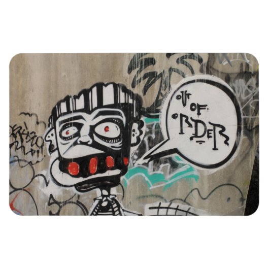 Uit orde graffiti magneet (Horizontaal)