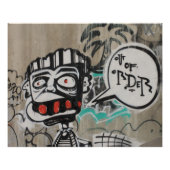 Uit orde graffiti poster (Voorkant)