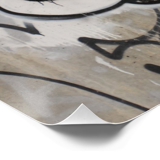 Uit orde graffiti poster (Hoek)