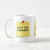 Uit orde! koffiemok (Links)