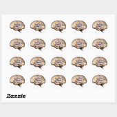 Uit orde ronde sticker (Vel)