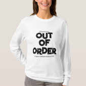 Uit orde t-shirt (Voorkant)