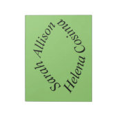 uit Orphan Black sarah, Allison, Helena en Cosima Notitieblok (Linkerzijde)