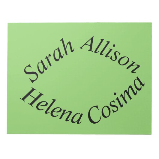 uit Orphan Black sarah, Allison, Helena en Cosima Notitieblok (Voorkant)