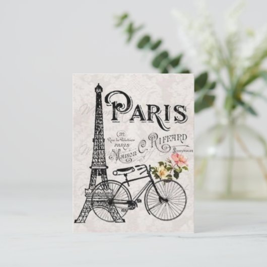 Uit Parijs met liefde Briefkaart (Staand voorkant)